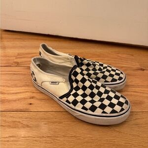 Vans Black and White Checkered Sneakers